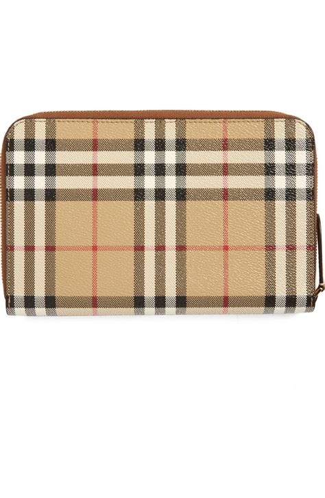 burberry travel organizer|Burberry Vintage Check Coated Canvas & Leather Travel Wallet.